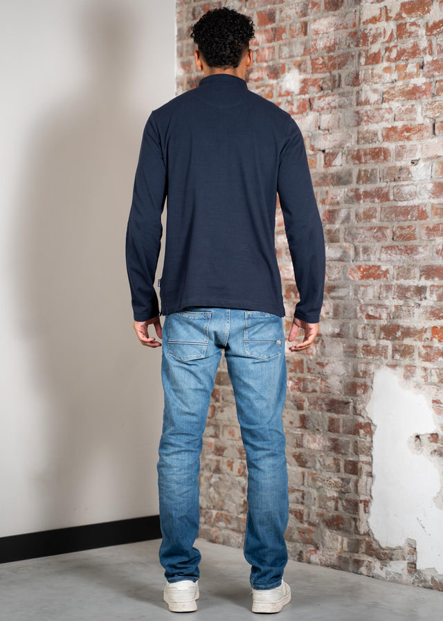 Barbour Longsleeve Polo's Blaine tailored ls polo shirt - navy