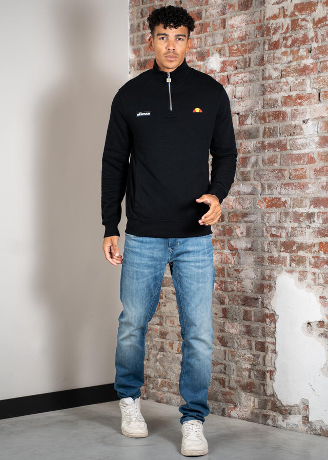 Ellesse Sweaters Pelegrini quarter zip - black