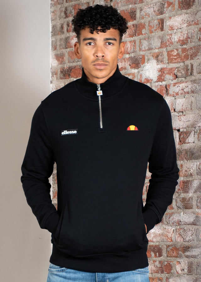 Ellesse Sweaters Pelegrini quarter zip - black