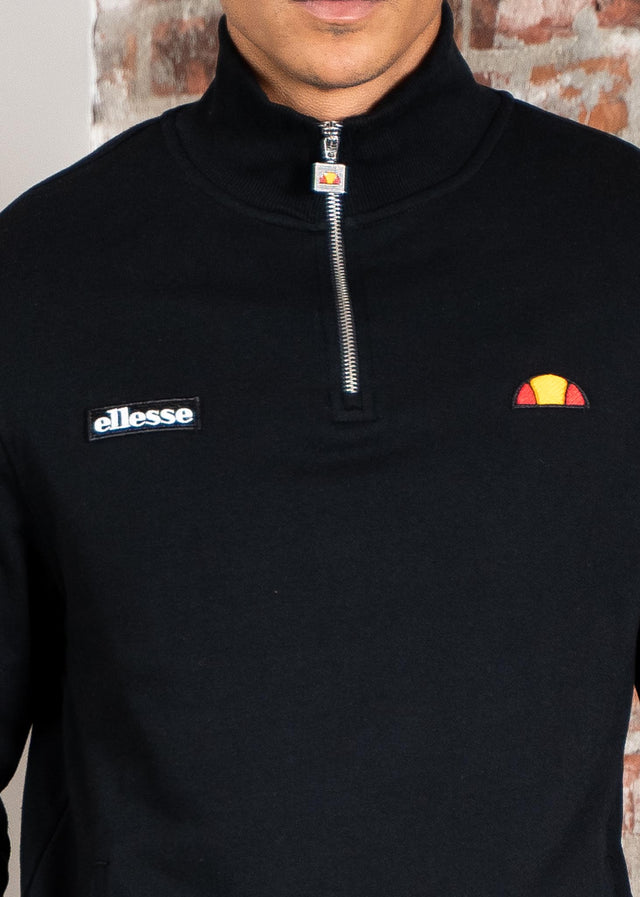 Ellesse Sweaters Pelegrini quarter zip - black
