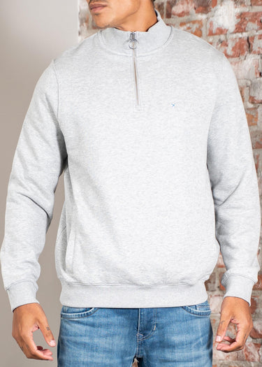 Beckhill half zip sweatshirt - grey marl