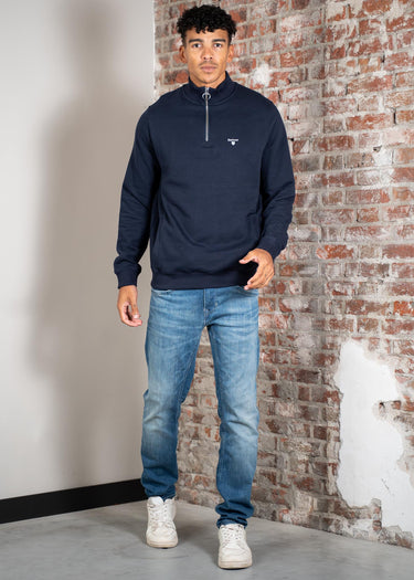 Barbour Truien Beckhill half zip sweatshirt - navy
