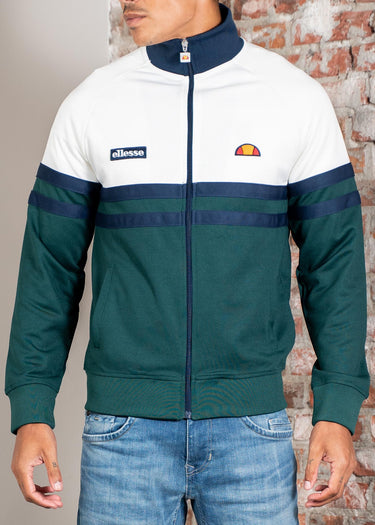 Ellesse Vesten Rimini track jacket - off white dark green