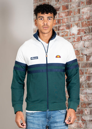 Ellesse Vesten Rimini track jacket - off white dark green