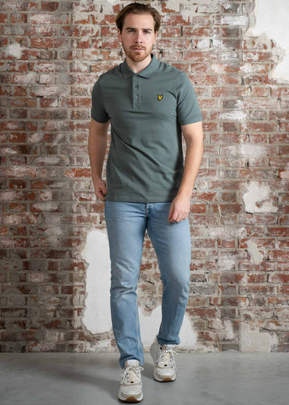 Lyle & Scott Polo's Plain polo shirt - green mercurial