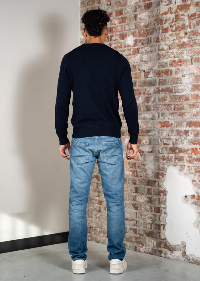 Lyle & Scott Truien Cotton merino crew neck jumper - dark navy