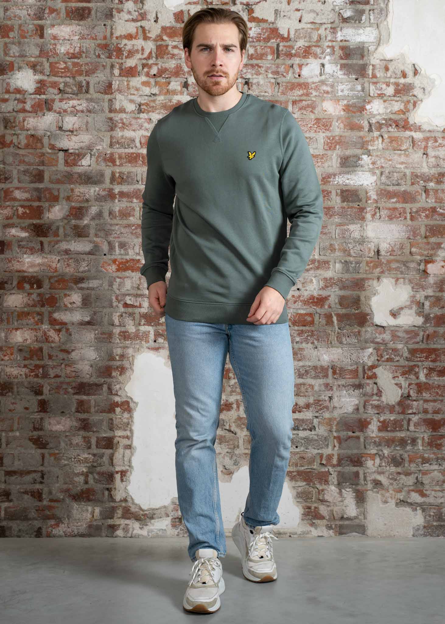 Lyle & Scott Truien Crew neck sweatshirt - green mercurial