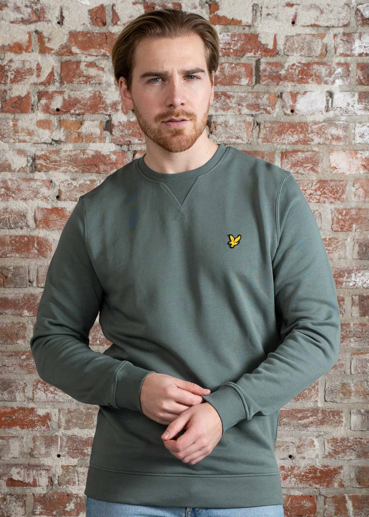 Lyle & Scott Truien Crew neck sweatshirt - green mercurial