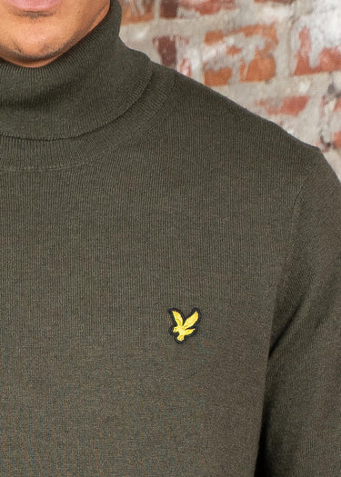 Lyle & Scott Truien Cotton merino turtleneck jumper - deep depths