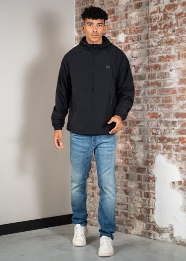 Fred Perry Jassen Hooded shell jacket - black