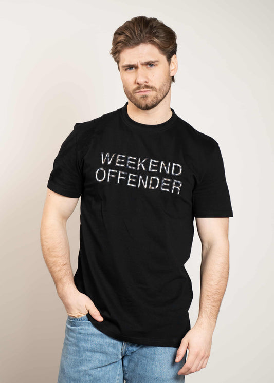 Weekend Offender T-shirts Tornaco - black mid house check