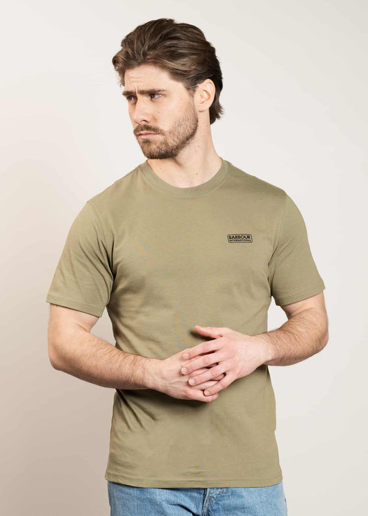 Barbour International T-shirts Small logo tee - timberwolf