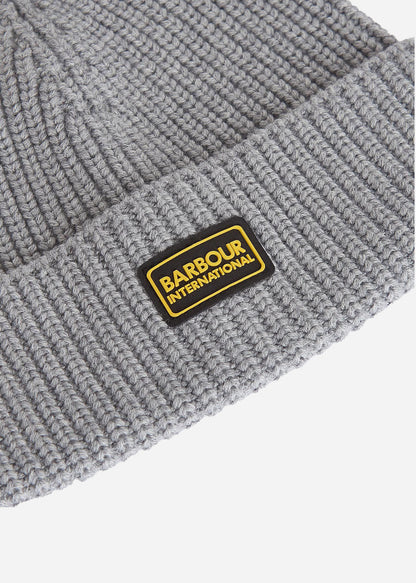 Barbour International Mutsen  Sweeper legacy knit beanie - grey marl 