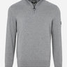 Barbour International Truien  Cotton half zip knit - anthracite marl 