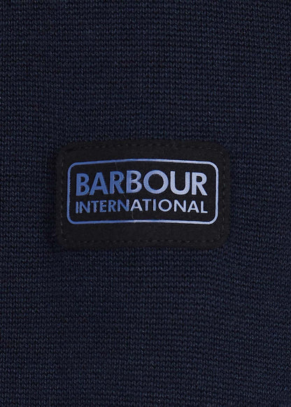 Barbour International Truien  Cotton half zip knit - international navy 