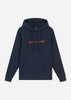 Lyle & Scott Hoodies  Embroidered logo hoodie - dark navy sorrel orange 