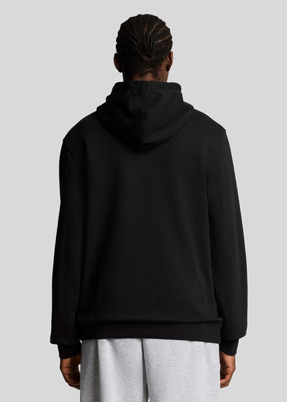 Lyle & Scott Hoodies Loopback embroidered hoodie - jet black white