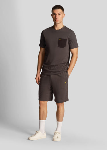 Lyle & Scott Korte Broeken  Sweat short - gunmetal 