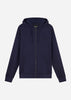 Lyle & Scott Vesten  Tonal eagle zip through hoodie - dark navy 