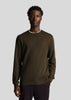 Lyle & Scott Truien  Tonal eagle crew neck sweatshirt - olive 