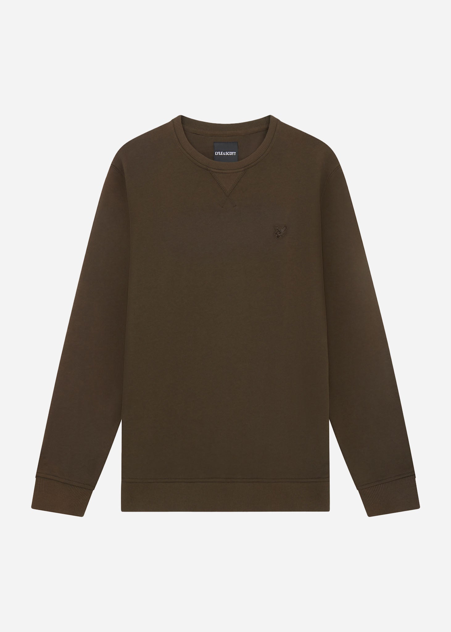 Lyle & Scott Truien  Tonal eagle crew neck sweatshirt - olive 