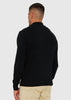 Marshall Artist Truien  Siren knitted 1/4 zip - black 