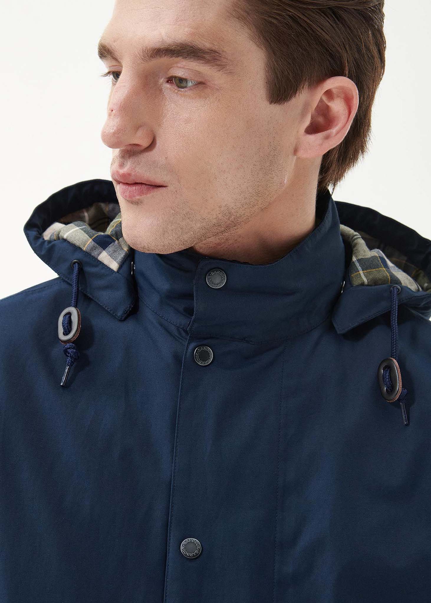 Barbour Jassen  Chelsea mac jacket - navy forest mist 