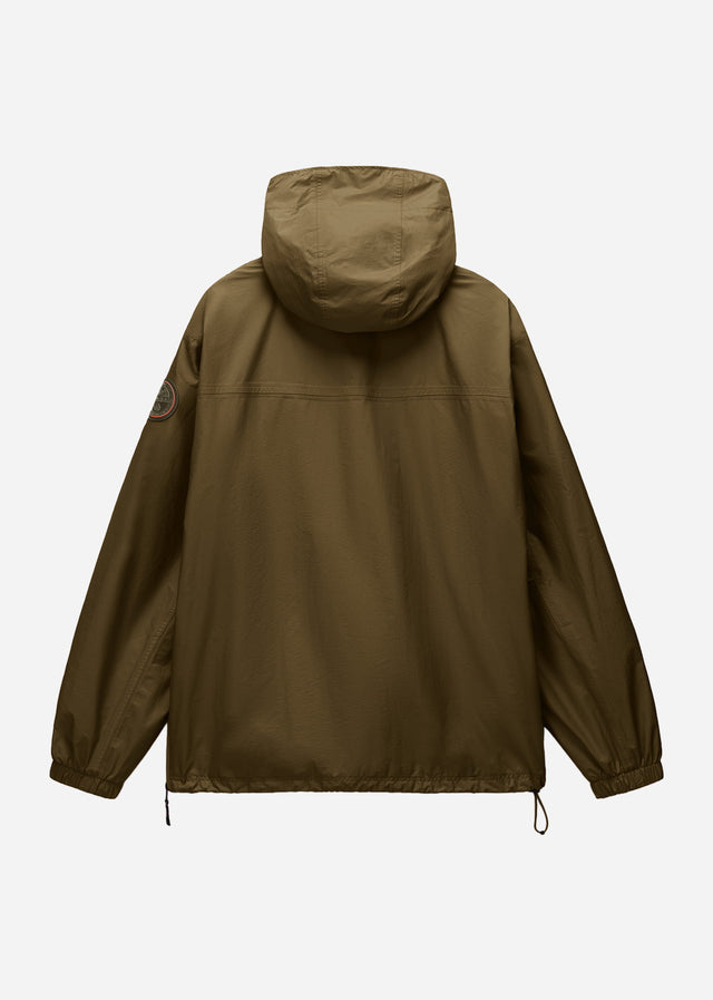 Napapijri Jassen Lightweight Packable Rainforest Overhead rf next Jacket - dark olive