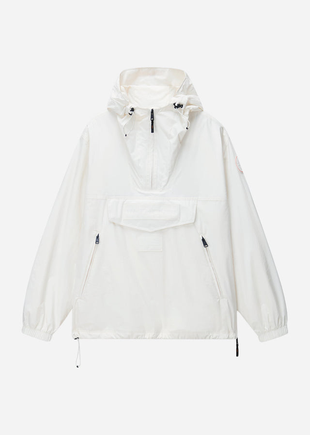 Napapijri Jassen Lightweight Packable Rainforest Overhead rf next Jacket - white whisper