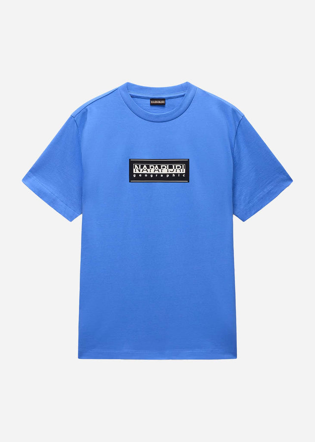 Napapijri T-shirts S box logo - ultramarine