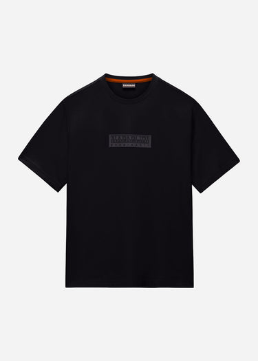 Napapijri T-shirts S box logo SS 1 - black beauty