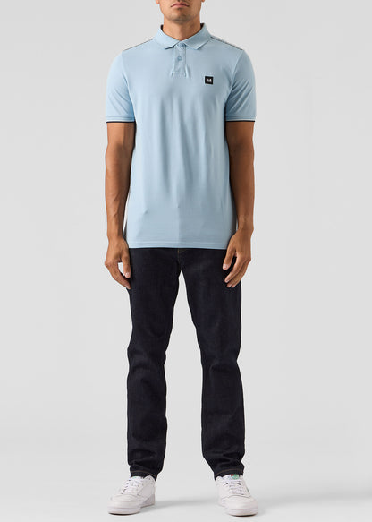 Weekend Offender Polo's  Sakai - winter sky blue house check 