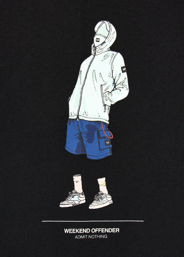 Weekend Offender T-shirts Drarga - black