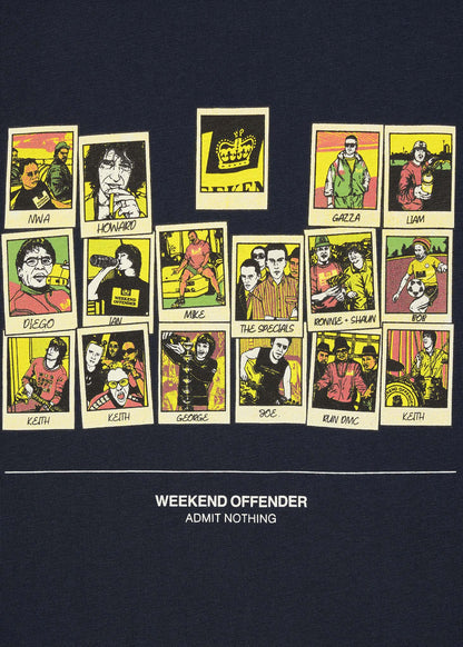 Weekend Offender T-shirts  Polaroids - navy 