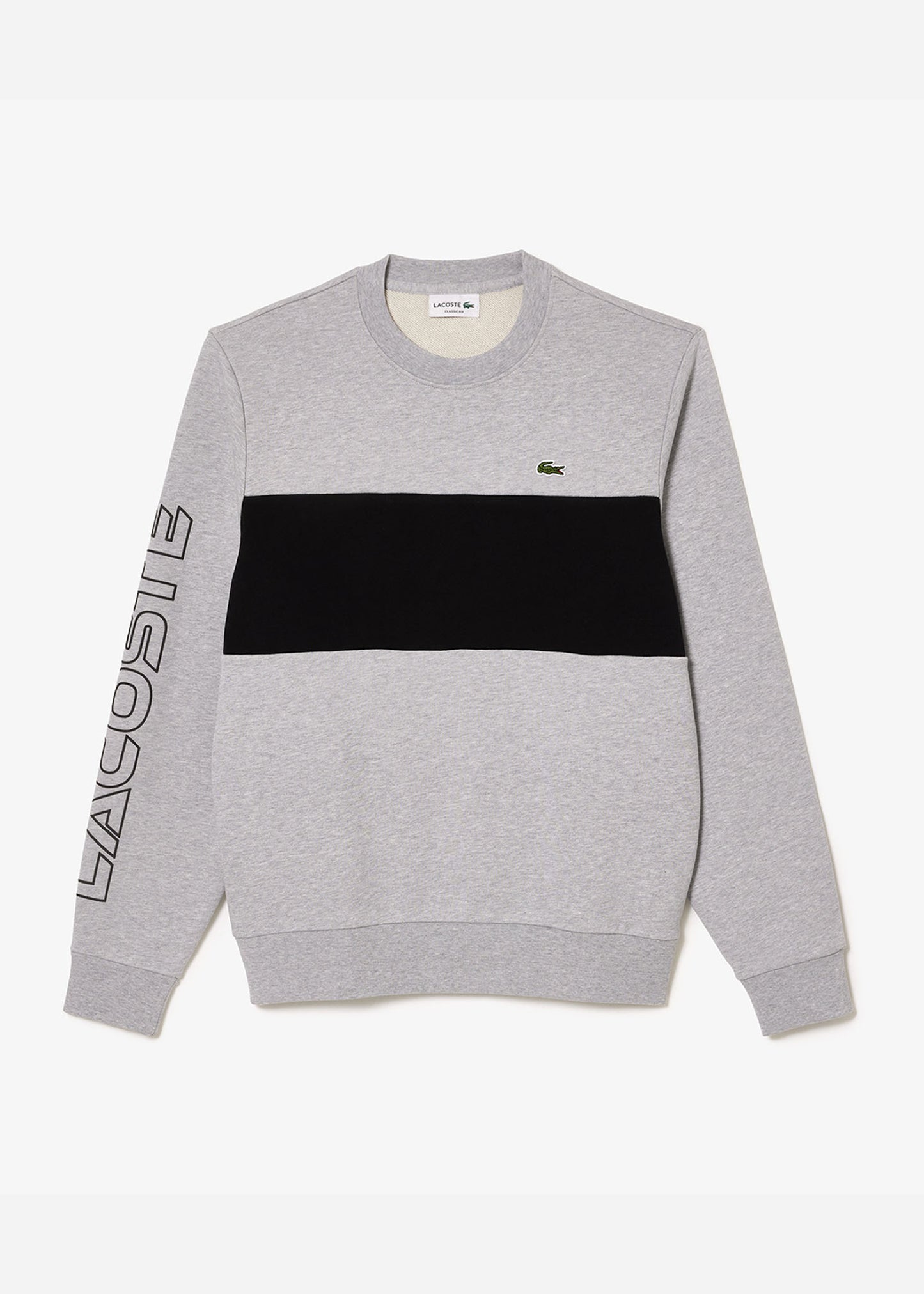 Lacoste Truien  Colorblock sweater - silver chine black 