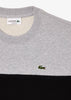 Lacoste Truien  Colorblock sweater - silver chine black 