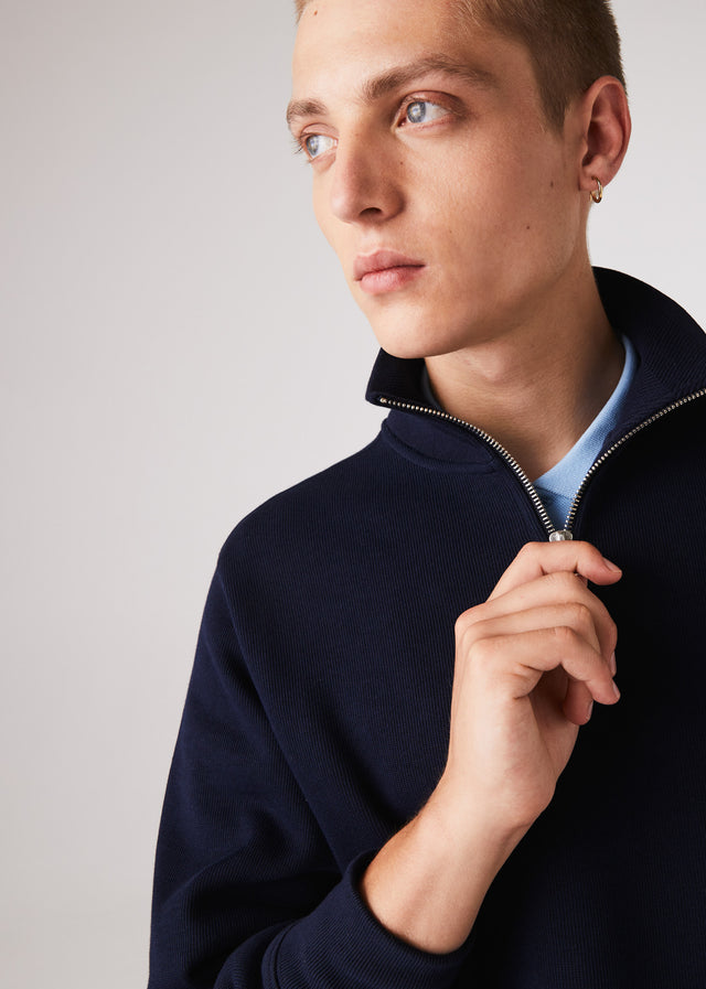 Lacoste Sweaters  Sweater half zip - navy blue 