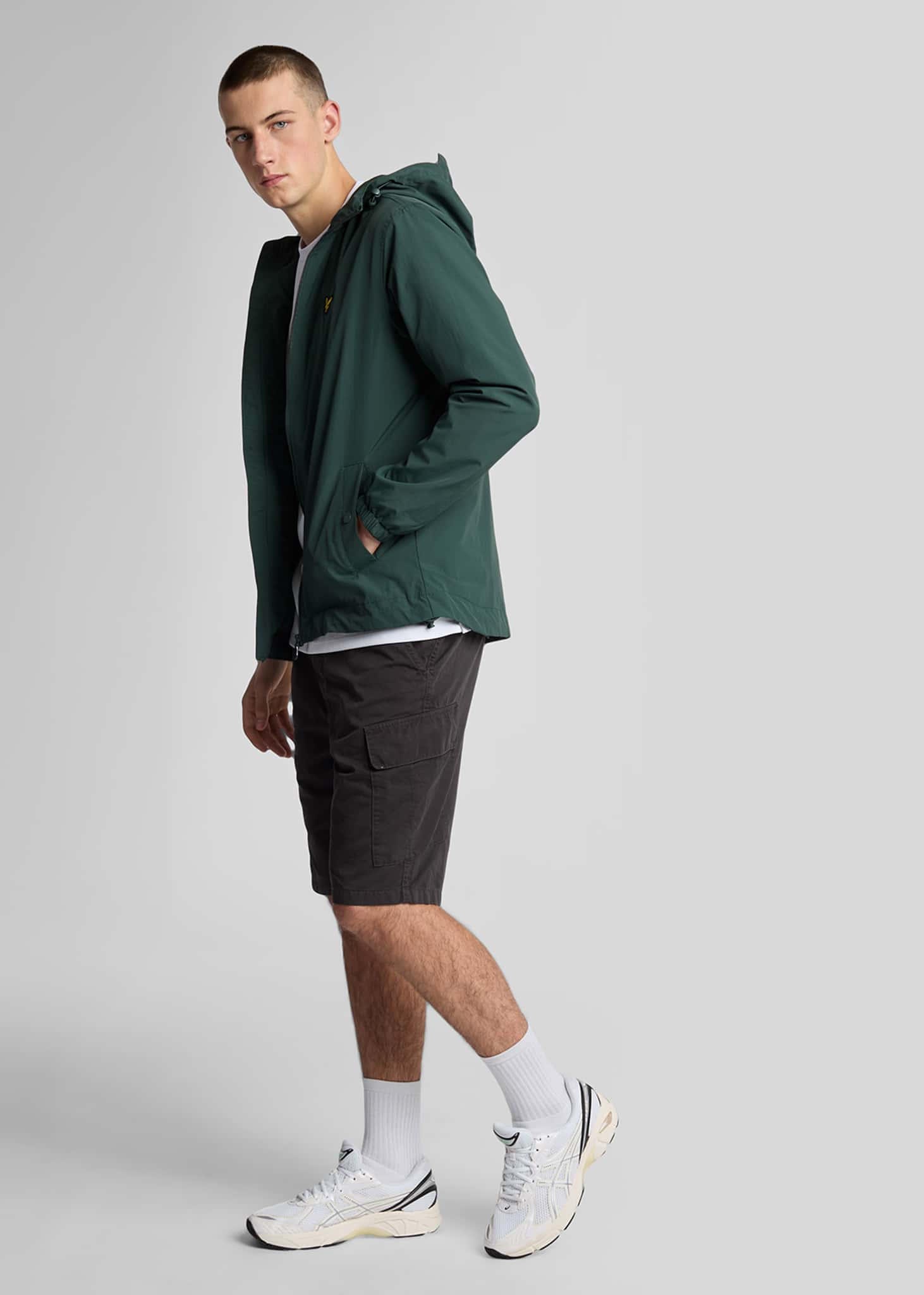 Lyle & Scott Korte Broeken Cargo short - gunmetal