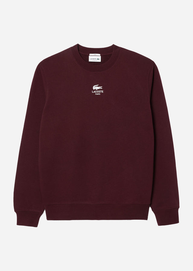 Lacoste Sweaters  Sweatshirt logo print- expresso 