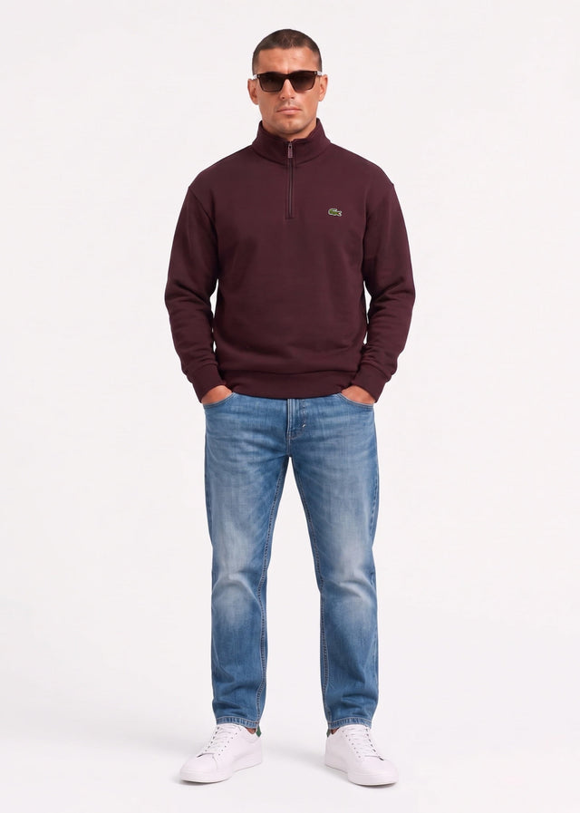 Lacoste Truien Quarter zip fleece sweatshirt - oxalis
