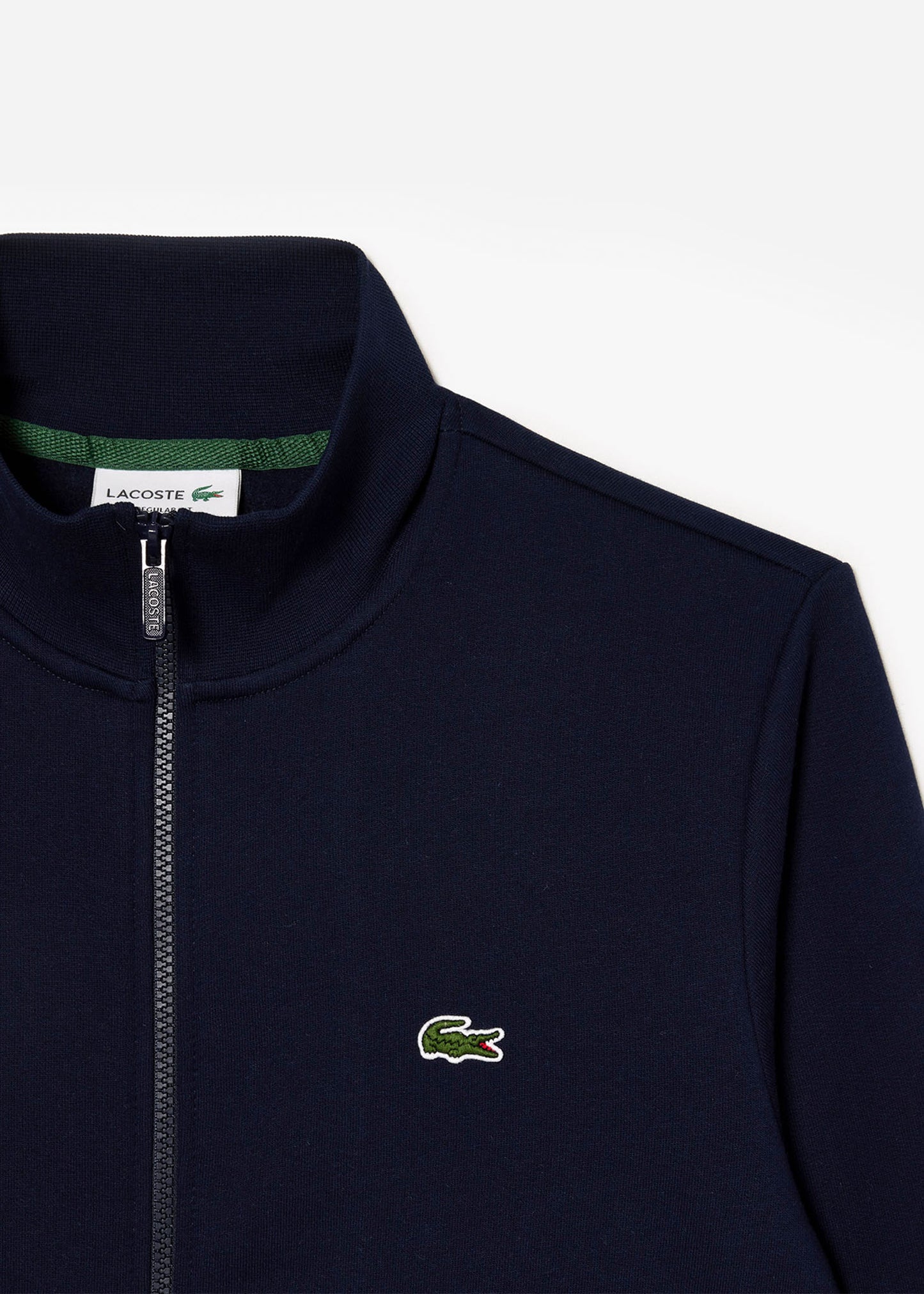 Lacoste Truien  Brushed fleece zip through sweater - Navy 