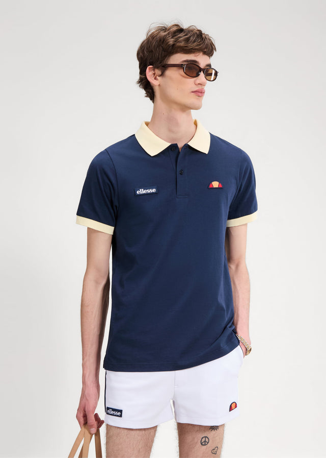 Ellesse Polos Lessepsia polo - navy light yellow
