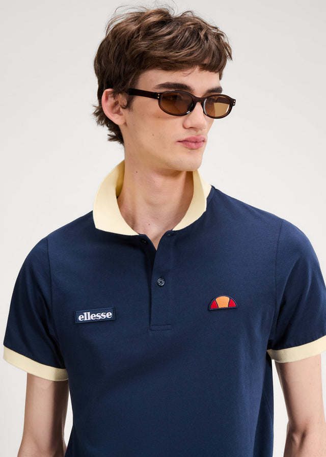 Ellesse Polos Lessepsia polo - navy light yellow