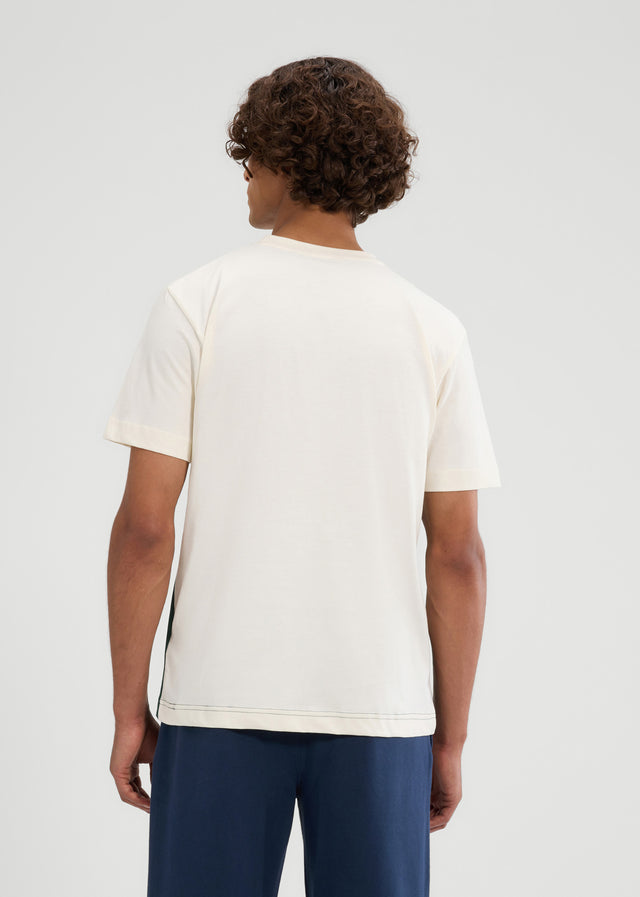 Ellesse T-shirts Venire tee - off white dark green