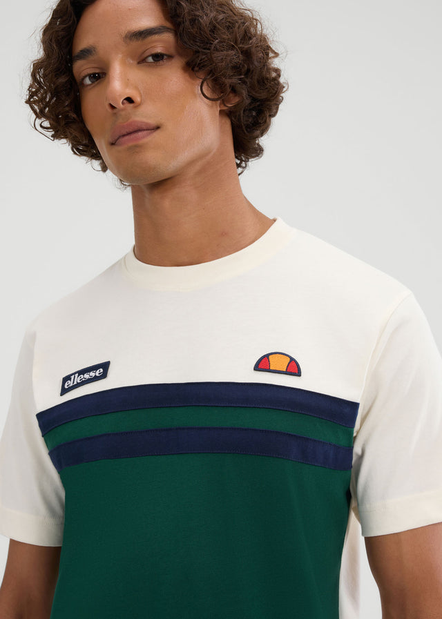 Ellesse T-shirts Venire tee - off white dark green