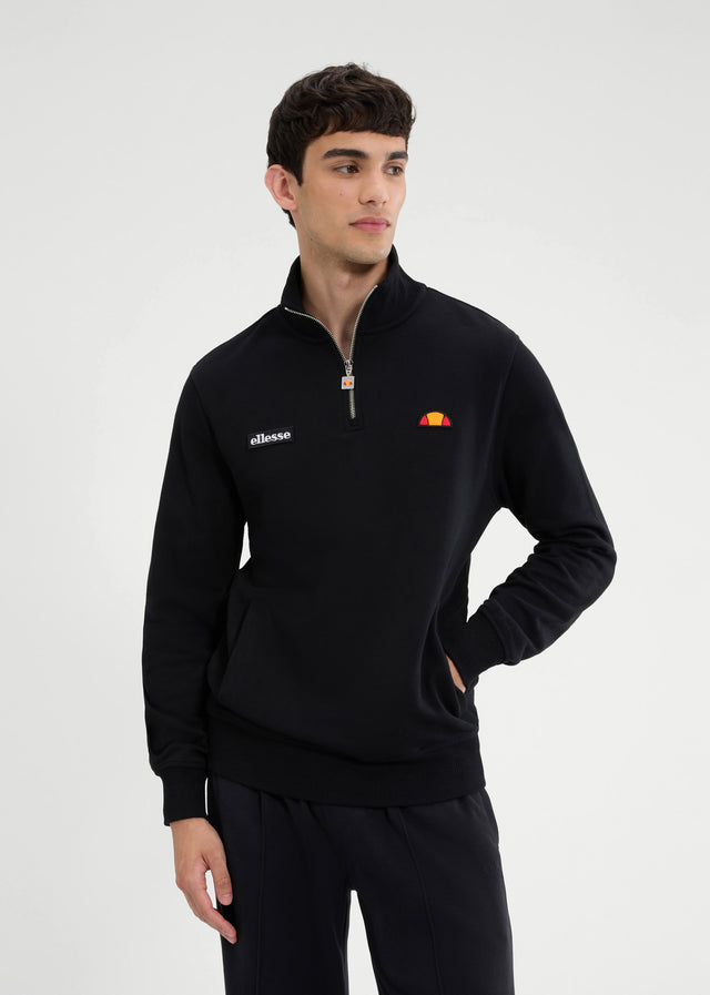 Ellesse Sweaters Pelegrini quarter zip - black