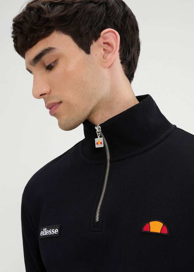 Ellesse Sweaters Pelegrini quarter zip - black
