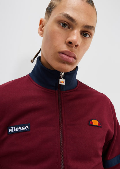 Ellesse Vesten  Roma track top - burgundy 