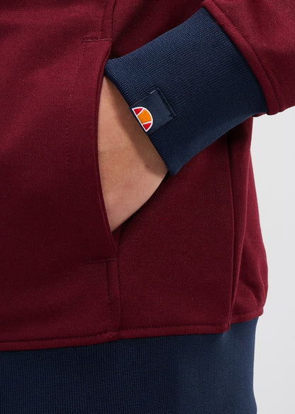 Ellesse Vesten  Roma track top - burgundy 