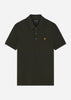 Lyle & Scott Polo's  Grid texture polo shirt - mountain moss 